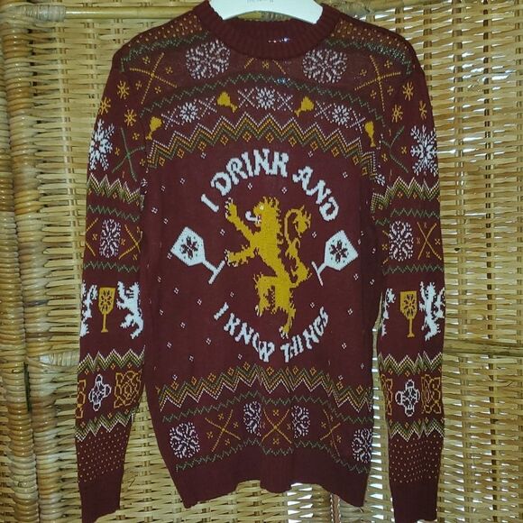 Game of Thrones I Drink and I Know Things Sweater M - Picture 2 of 5